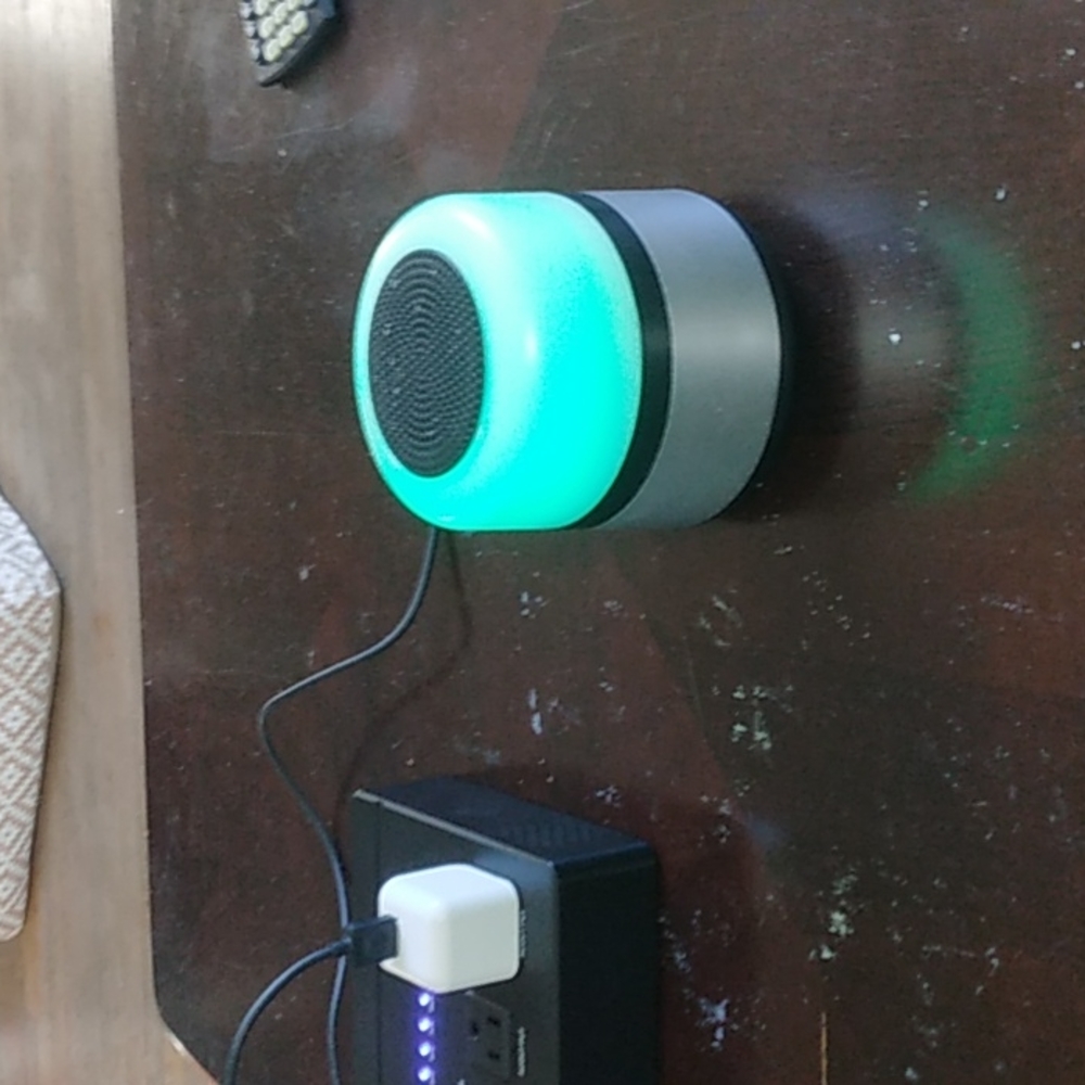Colorful "Rave" Rechargeable Bluetooth Speaker (Charging cord & block included)